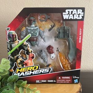 NIB Hasbro Disney Star Wars Hero Mashers Boba Fett 6in. Action Figure